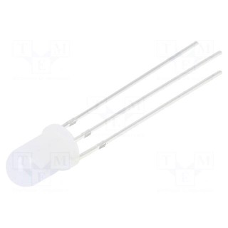 LED | 5mm | red/green | 30° | Front: convex | 3÷15V | No.of term: 3 | round