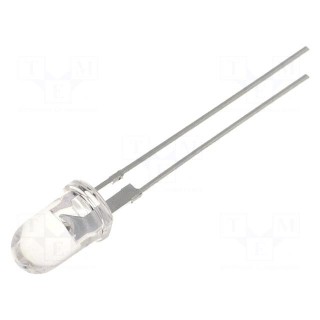 LED | 5mm | blue | 10000÷15000mcd | 15° | Front: convex | 3÷4V