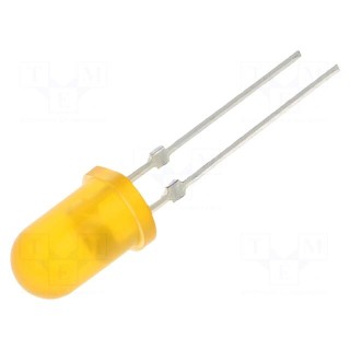 LED | 5mm | orange | 6600÷8000mcd | 30° | Front: convex | 1.8÷2.6V | 130mW