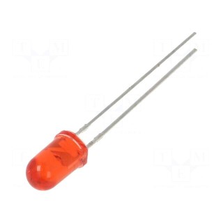 LED | 5mm | red | 1200mcd | 15° | Front: convex | 1.8÷2.4V | No.of term: 2