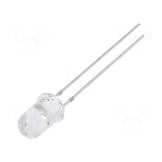 LED | 5mm | red | 3000mcd | 30° | Front: convex | 3÷13V | No.of term: 2