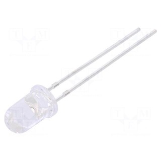 LED | 5mm | red | 4000mcd | 15° | Front: convex | 1.7÷2.5V | No.of term: 2