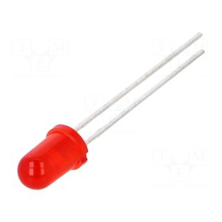 LED | 5mm | red | 5.6÷19mcd | 50° | Front: convex | 2÷2.6V | No.of term: 2