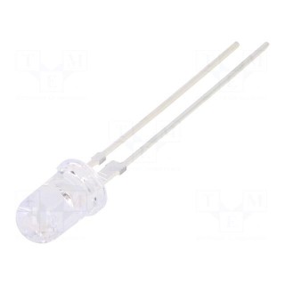 LED | 5mm | red | 15° | Front: convex | 2÷2.8V | No.of term: 2 | 6÷8lm