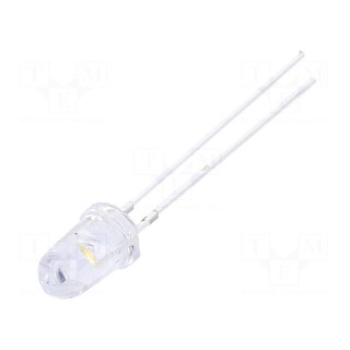 LED | 5mm | white warm | 12000÷14400mcd | 30° | Front: convex | 2.9÷3.4V