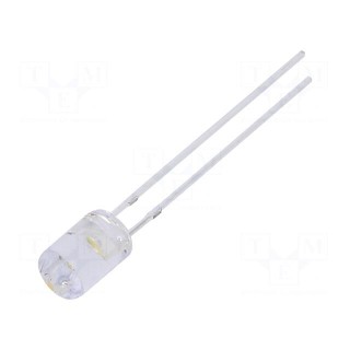 LED | 5mm | white warm | 750÷1120mcd | 100° | Front: flat | 12÷15V | 225mW