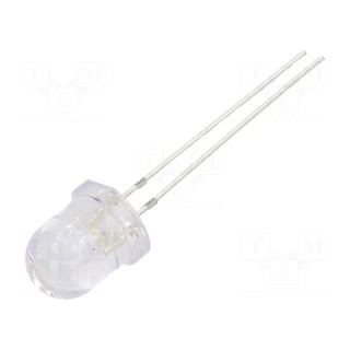 LED | 7.8mm | white warm | 10000÷12000mcd | 30° | Front: convex