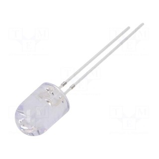 LED | 8mm | yellow | 8400÷10000mcd | 30° | Front: convex | Pitch: 2.54mm