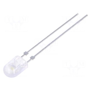 LED | oval | 5.2x3.8mm | white cold | 2200÷3800mcd | 110/40° | 20mA