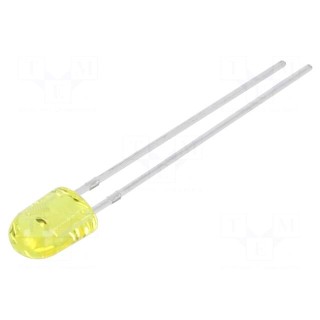 LED | oval | 5.2x3.8x7mm | yellow | 1600÷2500(typ)-4000mcd | 110/60°