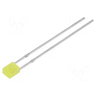 LED | rectangular | 2x3mm | yellow | 100÷120(typ)-180mcd | 120° | 20mA