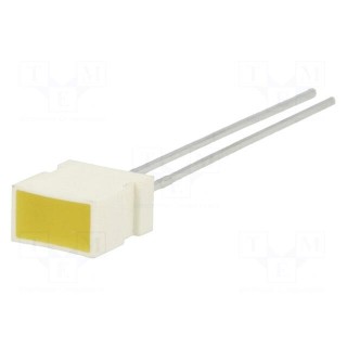 LED | rectangular | 6.15x3.65mm | with side wall | yellow | 2÷8mcd