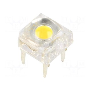 LED Super Flux | 7.62x7.62mm | white warm | 19.5÷22lm | 120° | 60mA