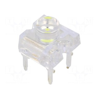 LED Super Flux | 7.62x7.62mm | white cold | 1560÷2180mcd | 120° | 30mA