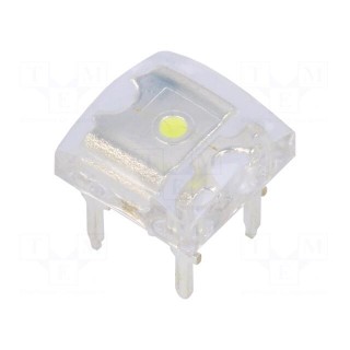 LED Super Flux | 7.62x7.62mm | white cold | 1870÷2400mcd | 30° | 30mA