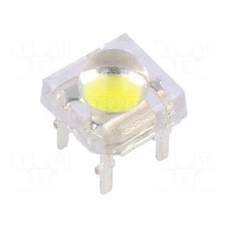 LED Super Flux | 7.62x7.62mm | white cold | 25000÷30000mcd | 35÷40lm