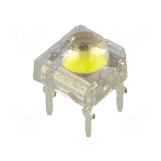 LED Super Flux | 7.62x7.62mm | white cold | 28÷30lm | 120° | 20mA