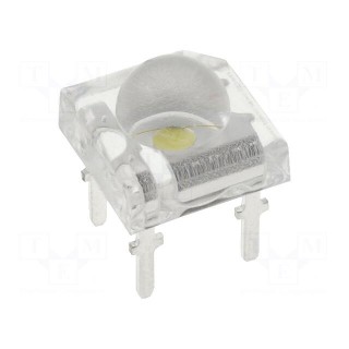 LED Super Flux | 7.62x7.62mm | white cold | 4200÷5000mcd | 120° | 30mA