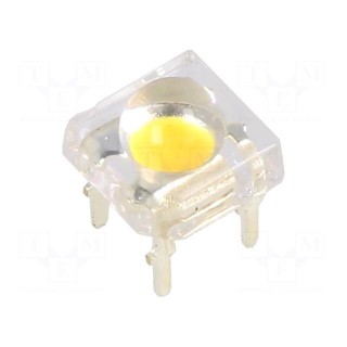 LED Super Flux | 7.62x7.62mm | white warm | 14400÷18000mcd | 24÷27lm