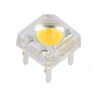 LED Super Flux | 7.62x7.62mm | white warm | 22000÷25000mcd | 33÷38lm