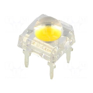 LED Super Flux | 7.62x7.62mm | white warm | 23÷25lm | 120° | 20mA