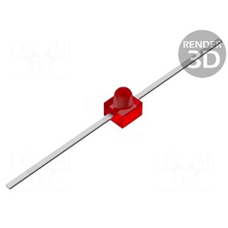 LED | 1.65mm | red | axial | 0.4÷1mcd | 90° | Front: convex | 1.4÷2V | THT