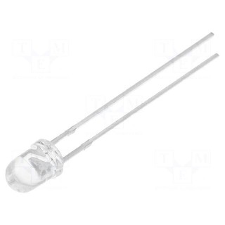 LED | 4mm | white cold | 7000mcd | 30° | Front: convex | No.of term: 2