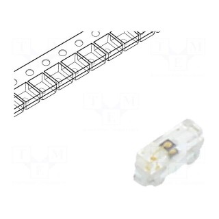 LED | SMD | 0402 | orange | 28.5mcd | 1x0.55x0.3mm | 140° | 1.6÷2.4V | 20mA