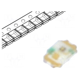 LED | SMD | 0402 | red | 1.6÷4mcd | 1x0.6x0.2mm | 1.8V | 20mA | λd: 622÷632nm