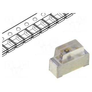 LED | SMD | 0602 | yellow | 50÷150mcd | 1.6x1.2x0.6mm | 110° | 2÷2.5V | 20mA