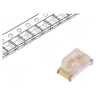 LED | SMD | 0603 | green | 5÷15mcd | 1.6x0.8x0.75mm | 150° | 2.2÷2.5V | 20mA