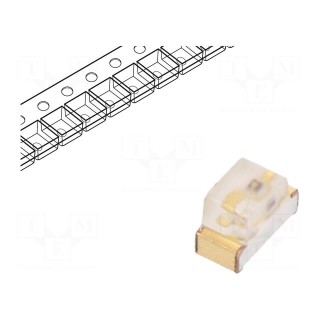 LED | SMD | 0603 | orange | 180÷300mcd | 1.6x0.8x1.1mm | 120° | 2÷2.5V