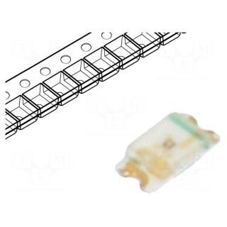 LED | SMD | 0603 | red | 16÷40mcd | 1.6x0.8x0.36mm | 2.2V | 20mA | 54mW