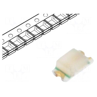 LED | SMD | 0603 | red | 25÷63mcd | 1.6x0.8x0.55mm | 2.2V | 20mA | 54mW