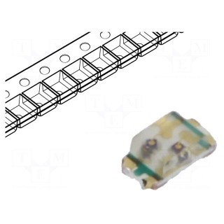 LED | SMD | 0603 | red/green | 1.6x0.8x0.55mm | 130° | 2÷2.4/2÷2.4V | 20mA