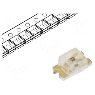 LED | SMD | 0603 | yellow green | 18÷35mcd | 1.6x0.8x0.8mm | 130° | 2÷2.4V