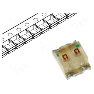 LED | SMD | 0605 | red/green | 1.6x1.25x0.65mm | 120° | 2÷2.5V | 20mA