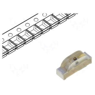 LED | SMD | 0802 | green | 36÷80mcd | 2.1x1x0.6mm | 120° | 2.1÷2.5V | 20mA