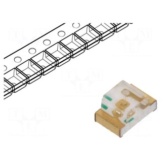 LED | SMD | 0805 | blue | 40÷100mcd | 2x1.25x1.1mm | 140° | 20mA | λd: 465nm