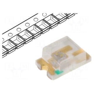 LED | SMD | 0805 | green | 80÷200mcd | 2x1.25x0.8mm | 130° | 2.8÷3.8V | 20mA