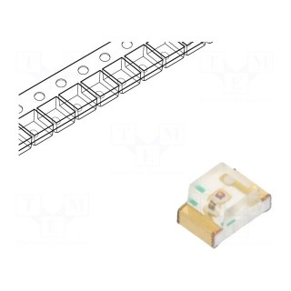 LED | SMD | 0805 | red | 10÷22mcd | 2x1.25x1.1mm | 140° | 1.75÷2.2V | 2mA