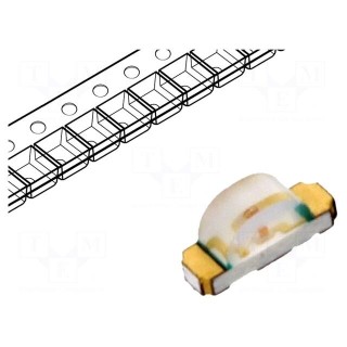 LED | SMD | 1204 | green | 4.5÷15mcd | 3.2x1.5x1mm | 130° | 2.2÷2.6V | 20mA