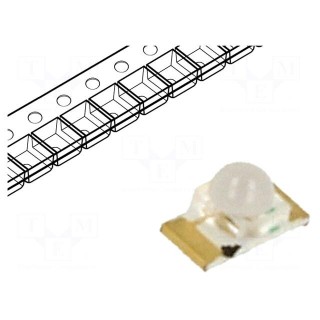 LED | SMD | 1206 | blue | 280÷500mcd | 3.2x1.6x1.8mm | 40° | 3.3÷4V | 20mA