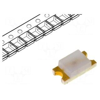 LED | SMD | 1206 | red | 2.8÷10mcd | 3.2x1.6x1.1mm | 170° | 2.1÷2.6V | 20mA