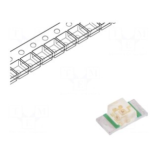 LED | SMD | 1206 | green | 5÷12mcd | 3.2x1.6x1.05mm | 140° | 2.2÷2.5V | 20mA