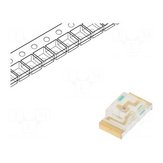 LED | SMD | 1206 | red | 150÷250mcd | 3.2x1.6x1.1mm | 140° | 1.9÷2.5V | 20mA