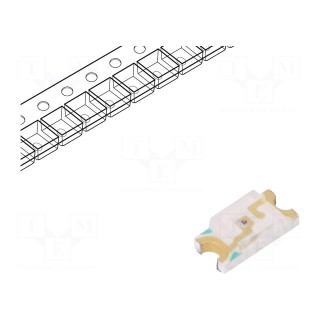 LED | SMD | 1206 | red | 15÷38mcd | 3.2x1.5x1.1mm | 140° | 2÷2.4V | 20mA