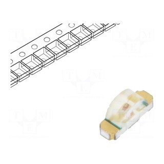 LED | SMD | 1206 | red | 2.8÷10mcd | 3.2x1.5x1mm | 130° | 2.1÷2.6V | 20mA