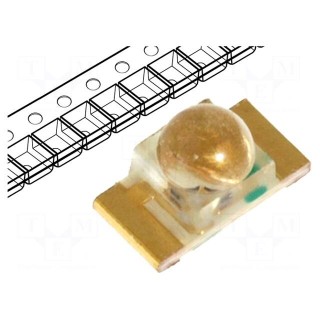 LED | SMD | 1206 | yellow | 110÷300mcd | 3.2x1.6x1.8mm | 50° | 2÷2.5V | 20mA