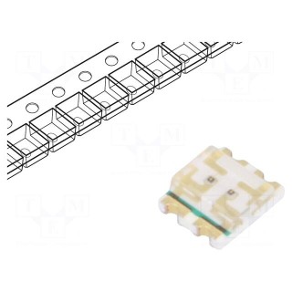 LED | SMD | 1210 | red/green | 3.2x2.7x1mm | 130° | 2÷2.4/2÷2.4V | 20mA
